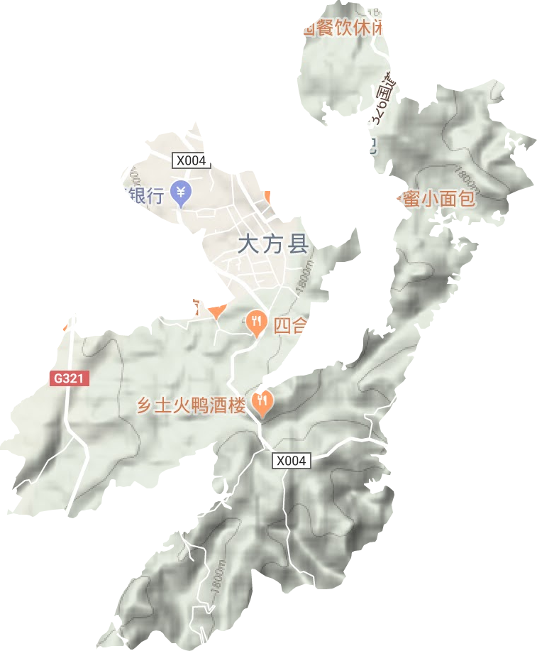 紅旗街道地形圖