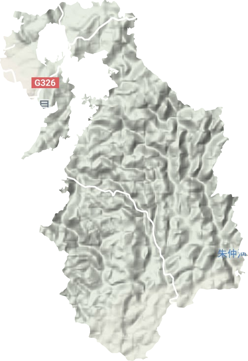 慕俄格古城街道地形圖