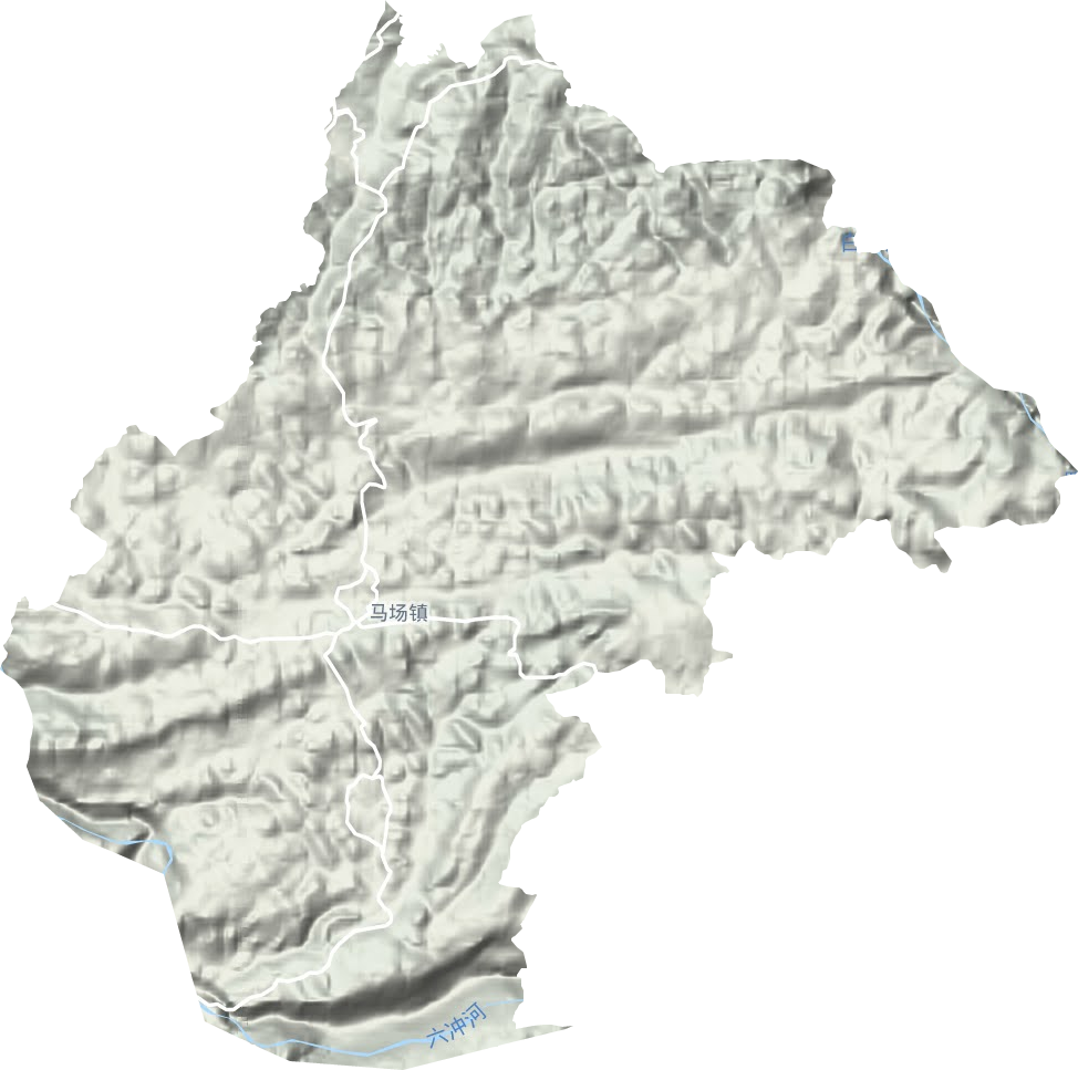 馬場鎮地形圖