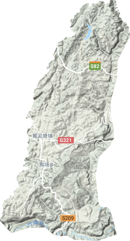 黃泥塘鎮(zhèn)地形圖