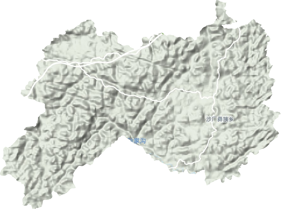 沙廠鄉(xiāng)地形圖
