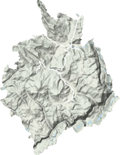 中坪鎮地形圖