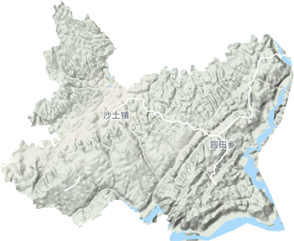 沙土鎮地形圖