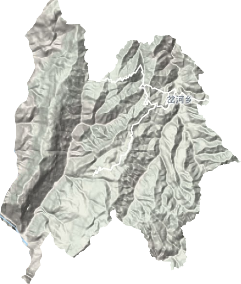 岔河鄉地形圖