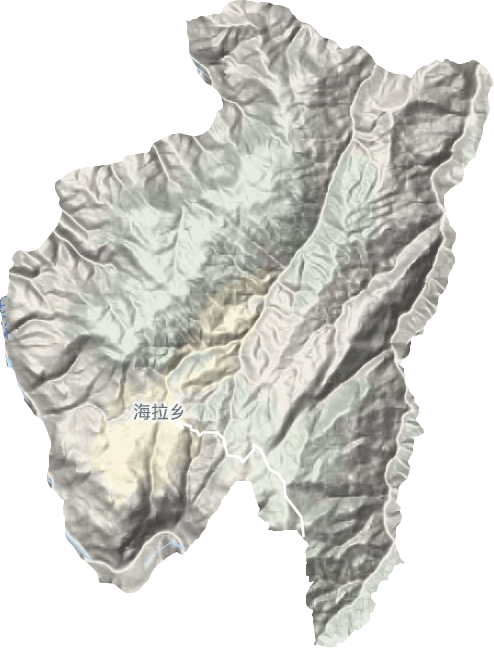 海拉鄉(xiāng)地形圖