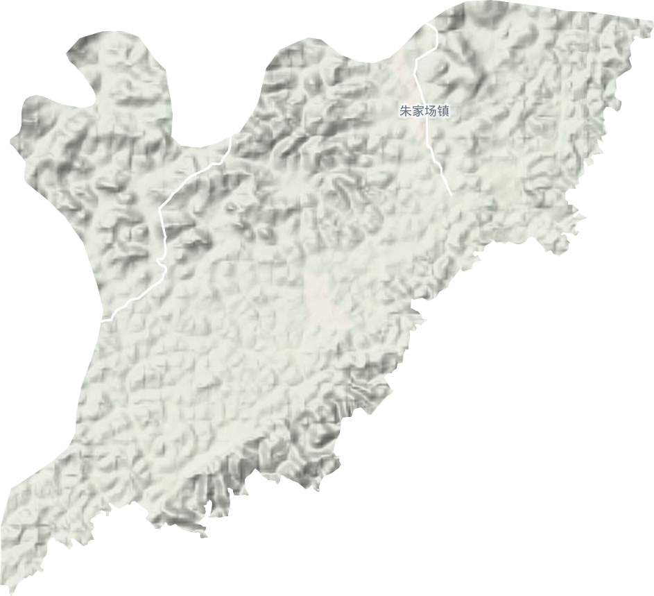 朱家場鎮地形圖