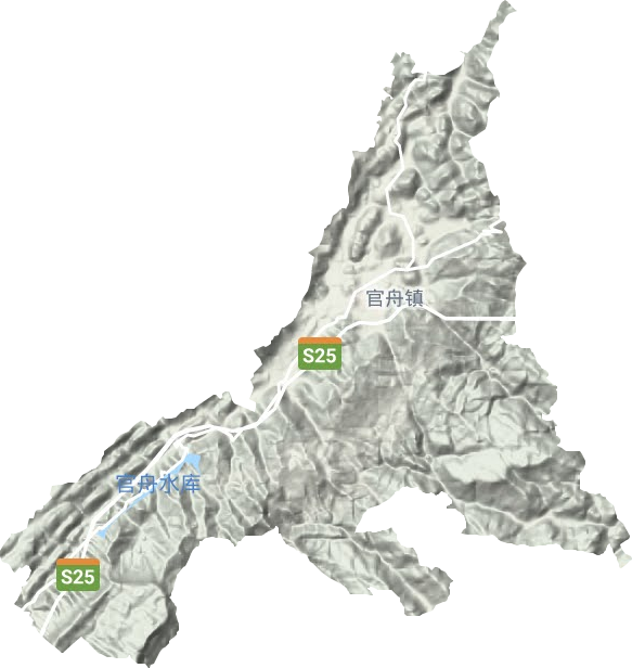 官舟鎮地形圖