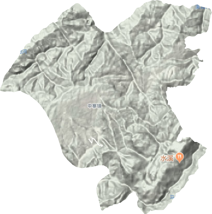中寨鄉地形圖