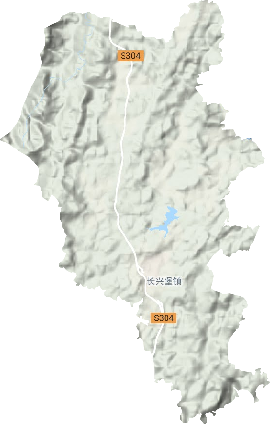 長興堡鎮地形圖
