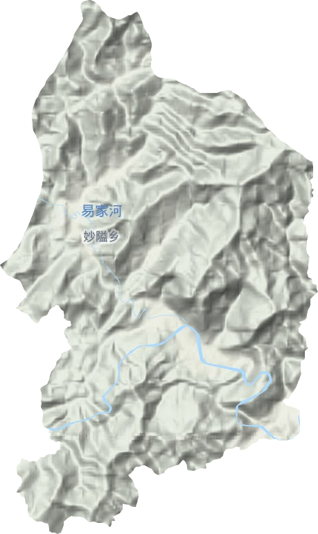 妙隘鄉地形圖