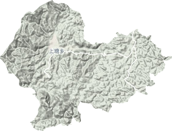 上塘鎮地形圖