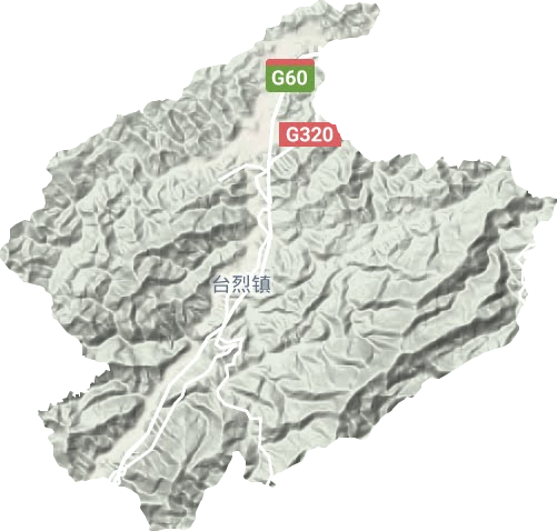 臺烈鎮地形圖