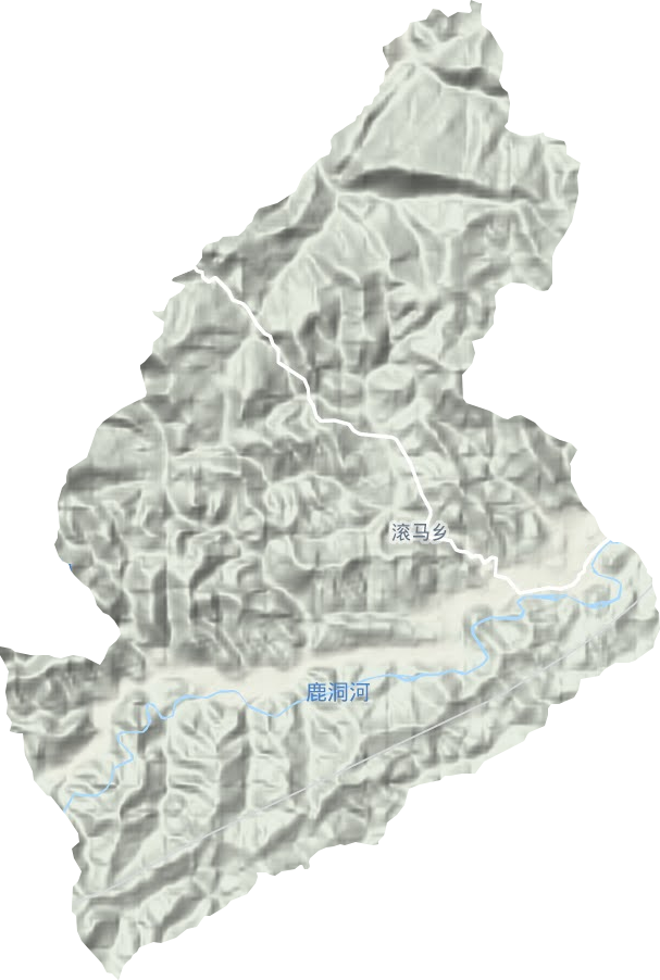滾馬鄉(xiāng)地形圖