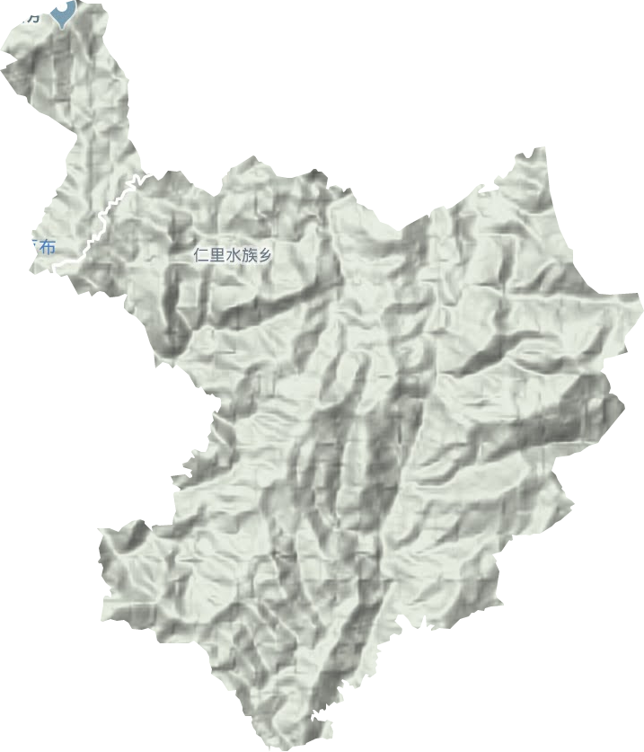 仁里鄉(xiāng)地形圖