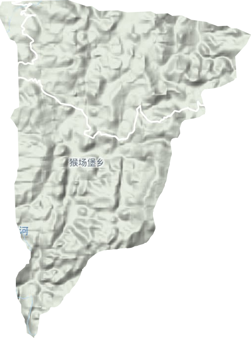 猴場堡鄉(xiāng)地形圖