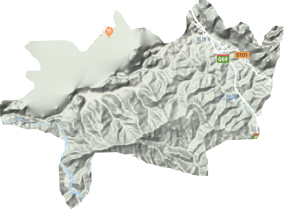 板庚鄉地形圖