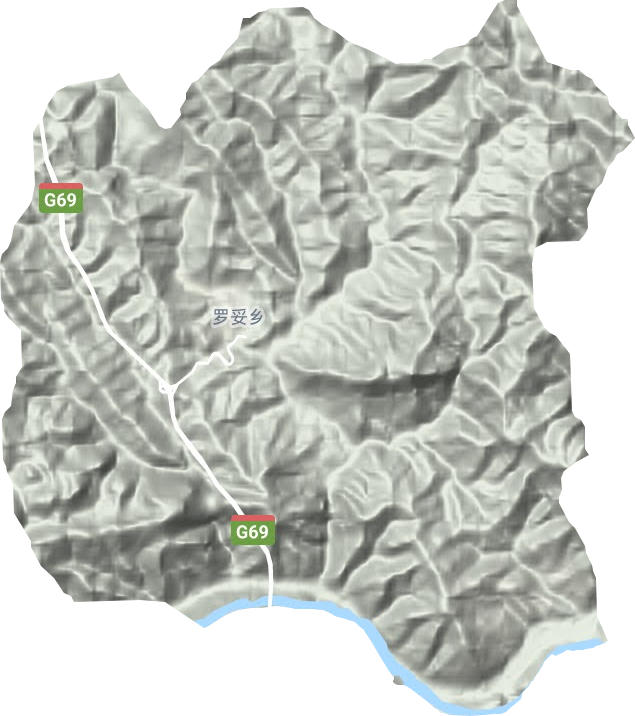 羅妥鄉地形圖