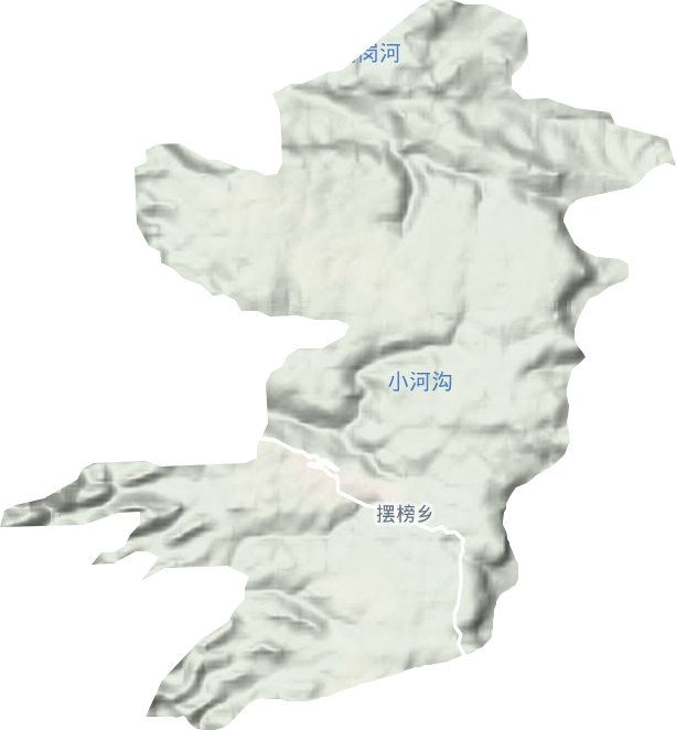 擺榜鄉地形圖
