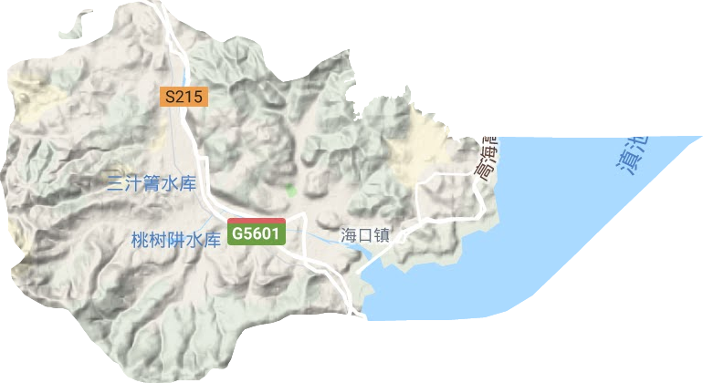 海口街道地形圖