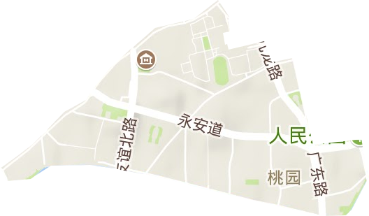桃園街道地形圖