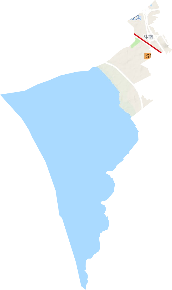 斗南街道地形圖