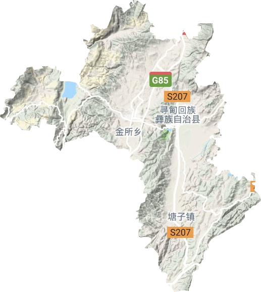 仁德街道地形圖