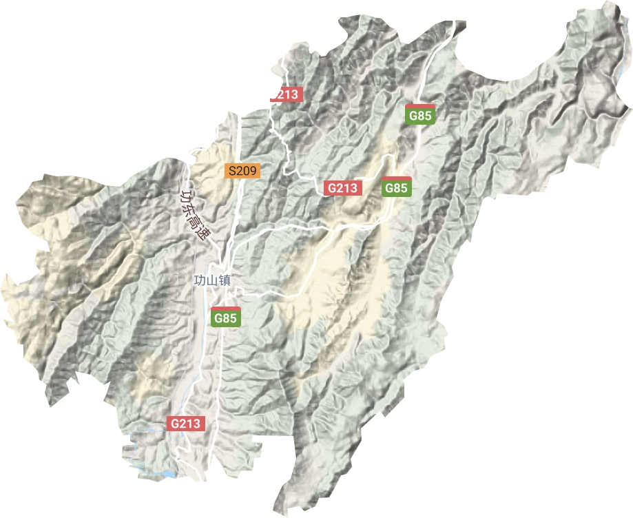 功山鎮地形圖