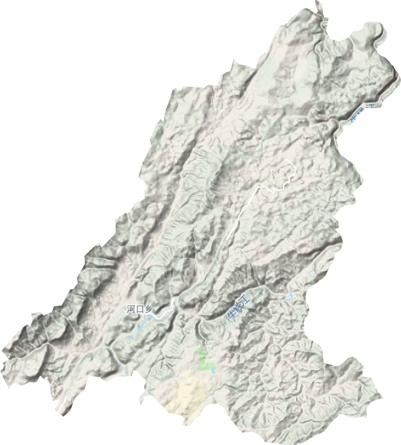 河口鎮地形圖