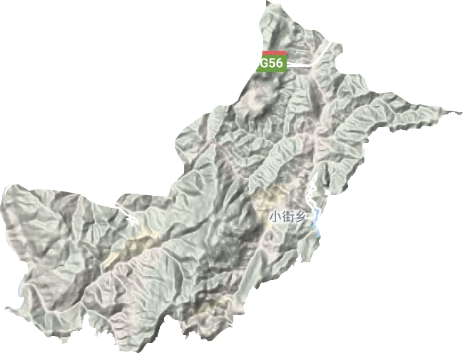 小街鄉地形圖