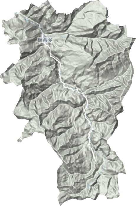 板栗鎮(zhèn)地形圖