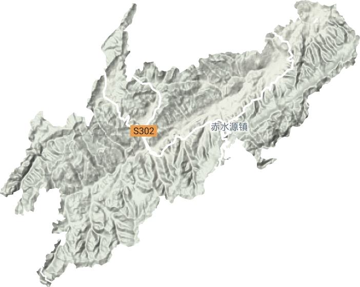 赤水源鎮地形圖