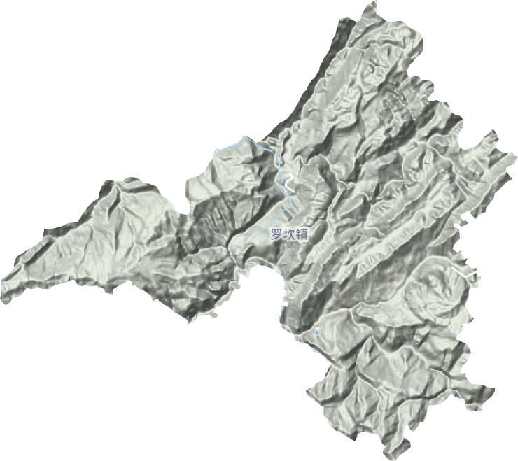 羅坎鎮(zhèn)地形圖