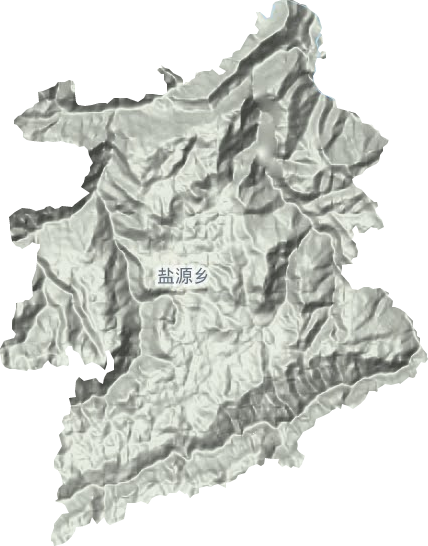鹽源鎮地形圖