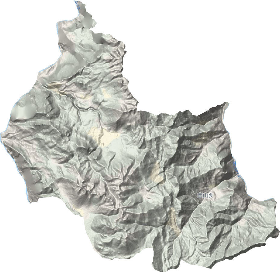 寶山鄉地形圖