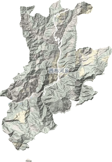 西布河鄉地形圖