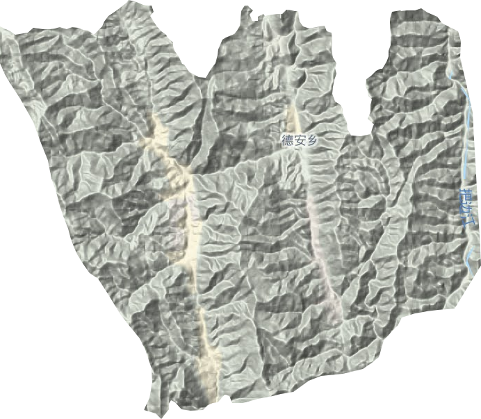 德安鄉(xiāng)地形圖