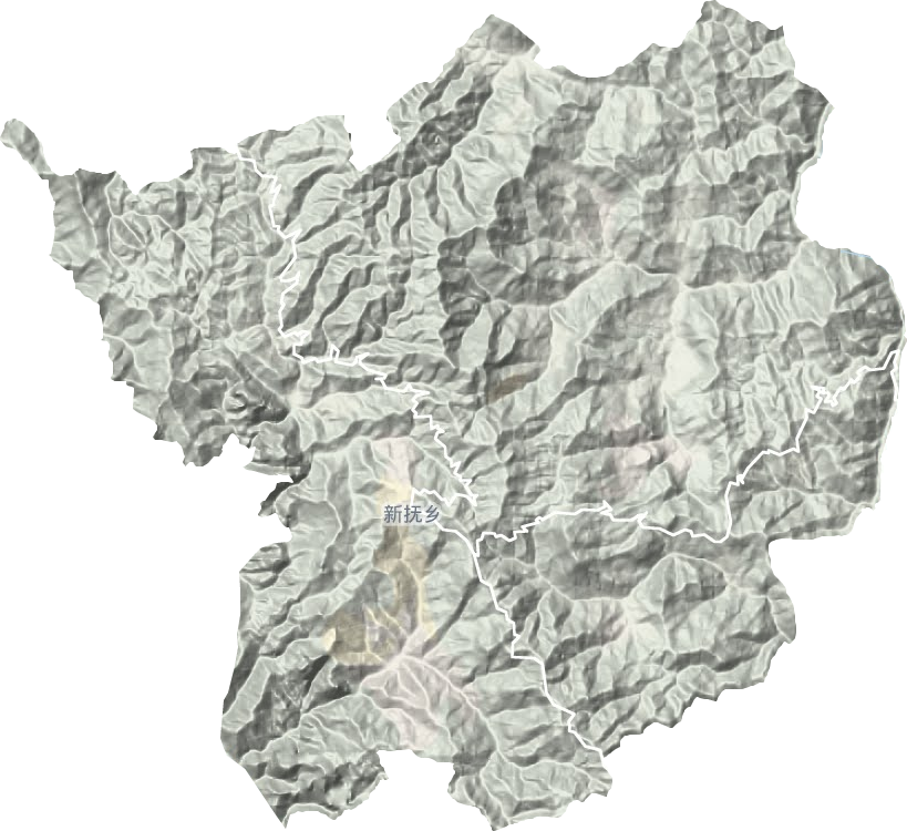 新?lián)徭?zhèn)地形圖