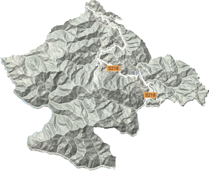 雅邑鎮(zhèn)地形圖