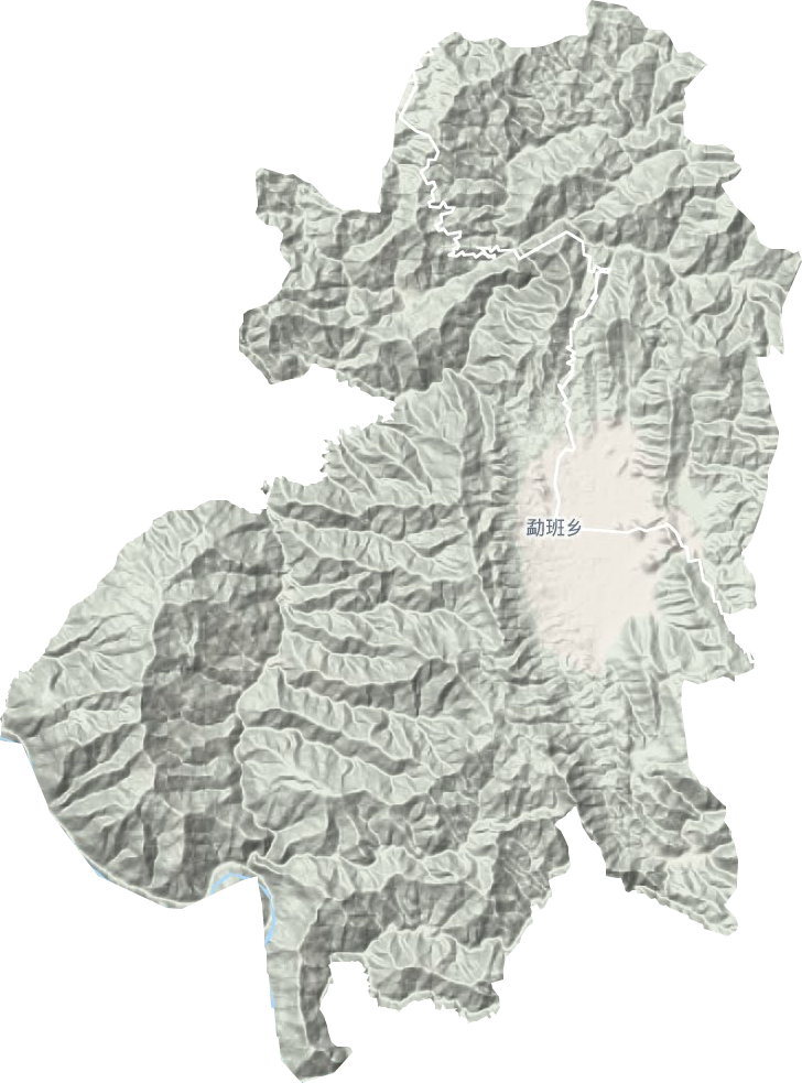 勐班鄉(xiāng)地形圖