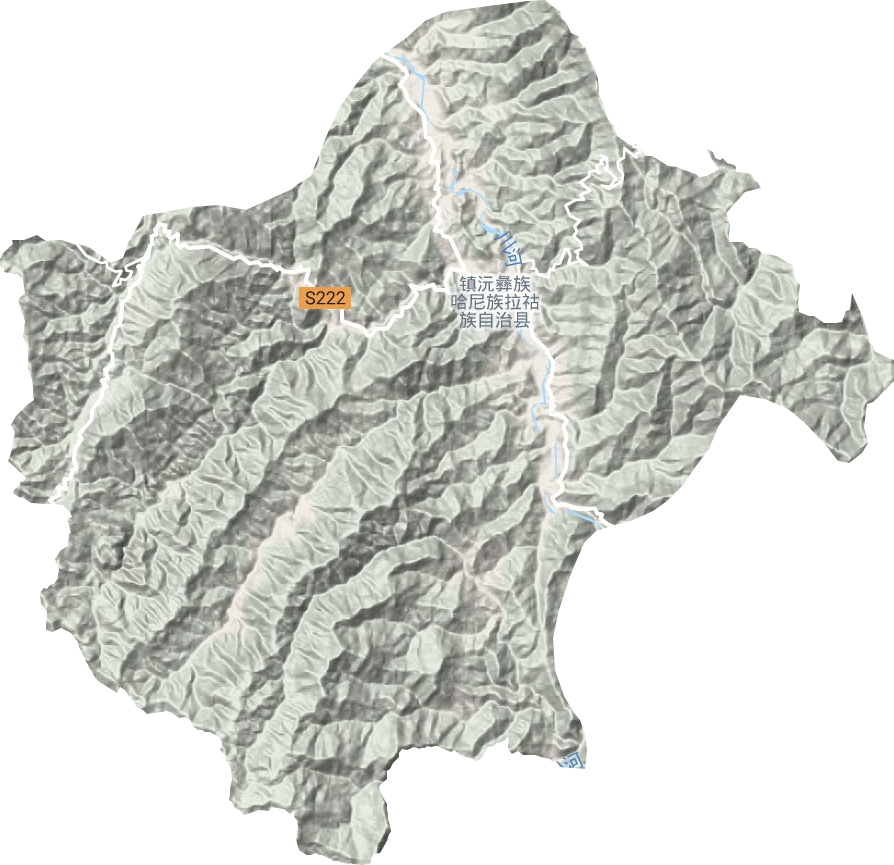 恩樂鎮地形圖