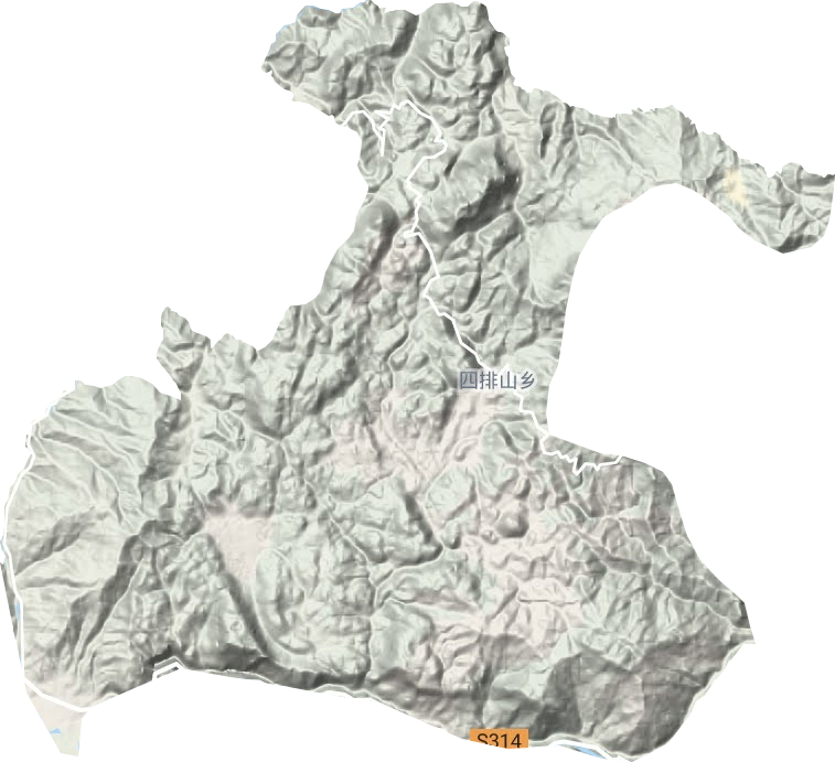 四排山鄉地形圖