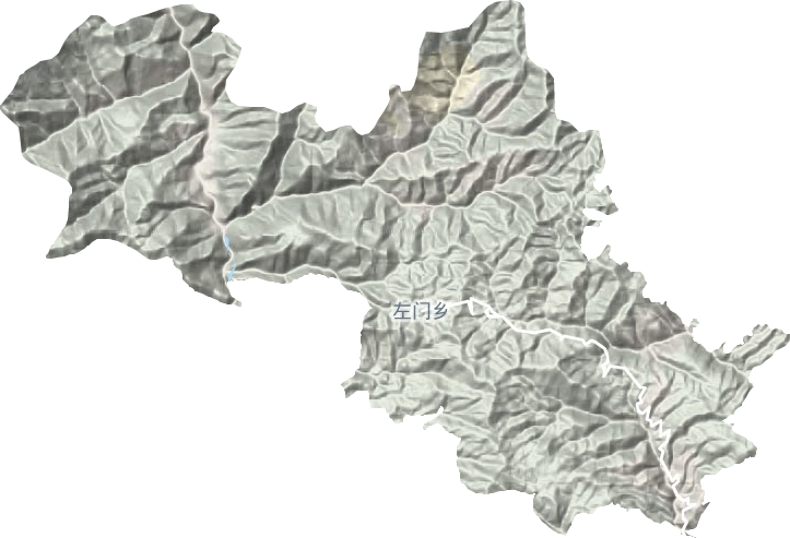 左門鄉地形圖