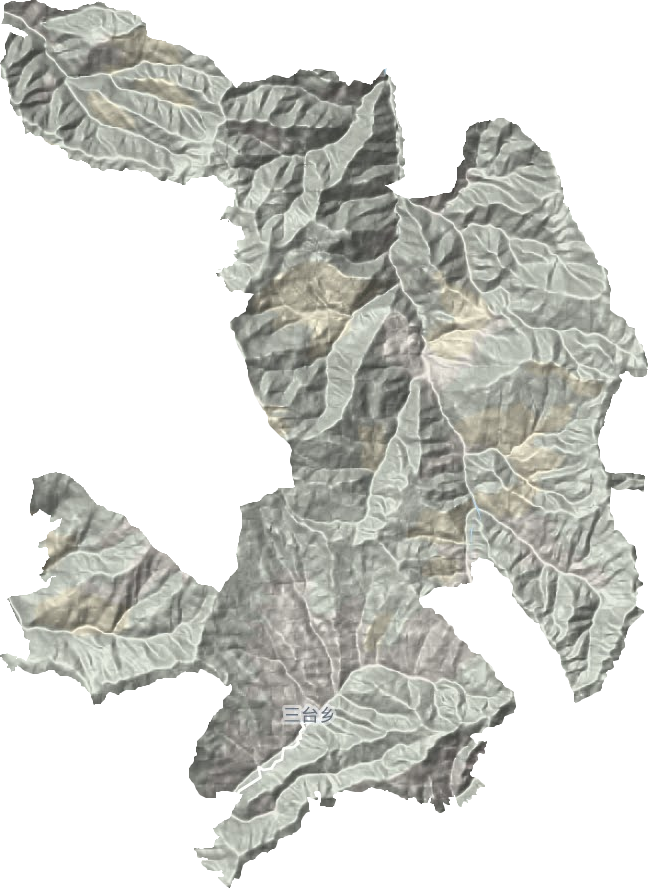 三臺鄉地形圖