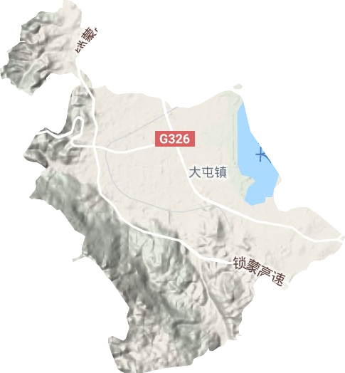 大屯鎮(zhèn)地形圖