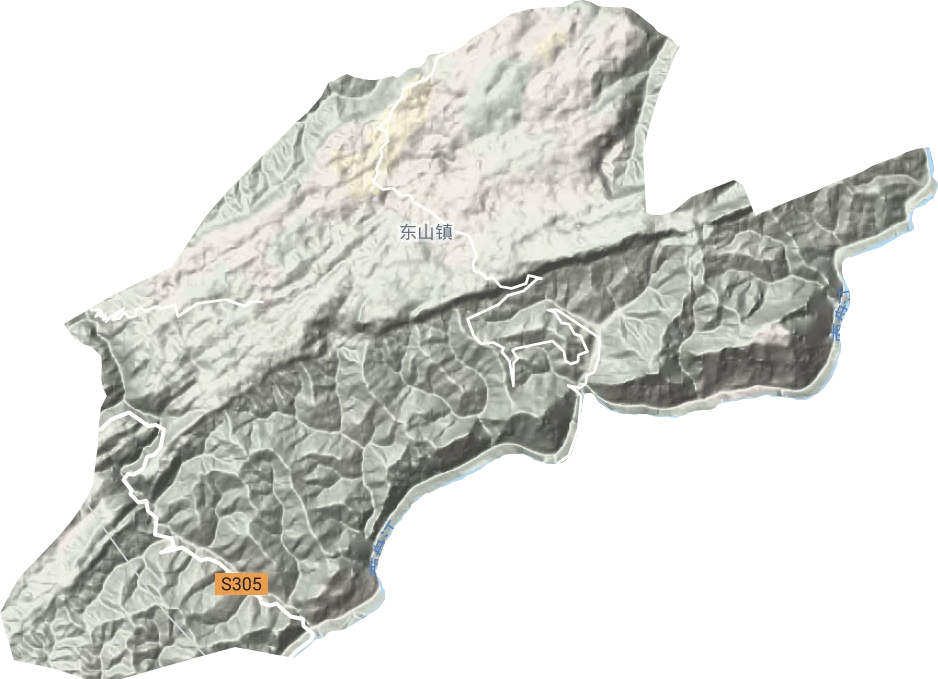 東山鎮地形圖