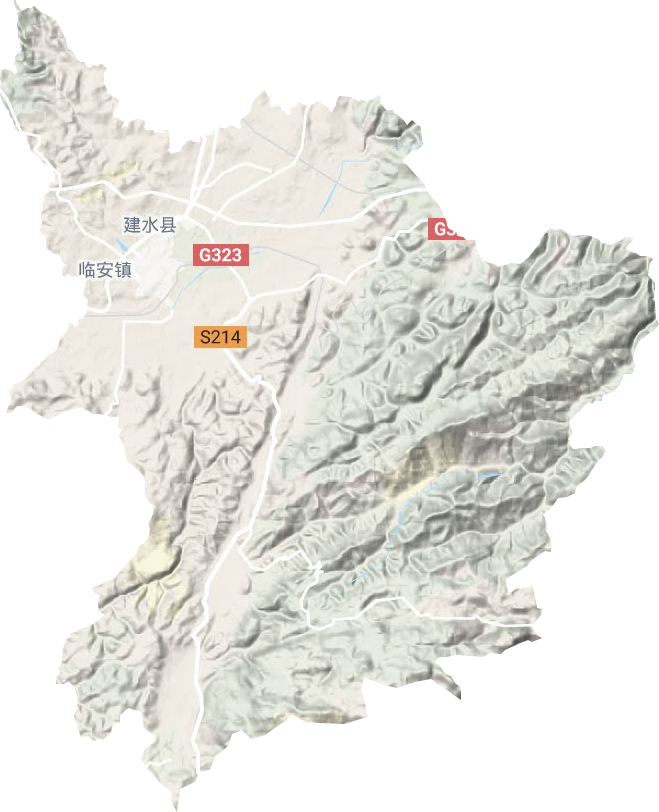 臨安鎮地形圖