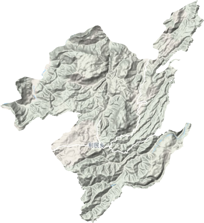 利民鄉(xiāng)地形圖