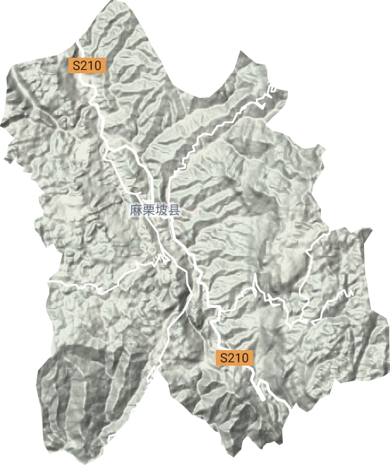 麻栗鎮地形圖
