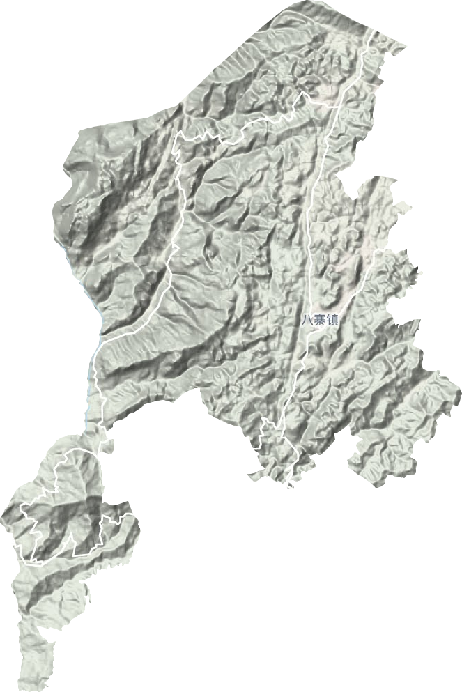 八寨鎮(zhèn)地形圖