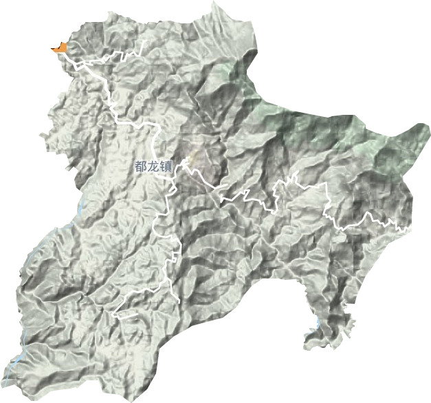 都龍鎮地形圖